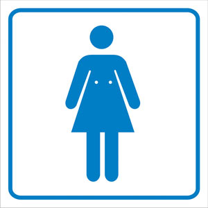 Raumkennzeichnung - WC Frau